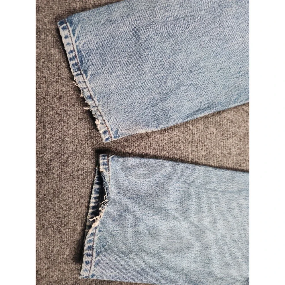 Harley Davidson Vintage Jeans 36x29 Light Wash Distressed USA Made MotorClothes